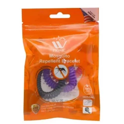 WBM Mosquito Repellent Bracelet BlackGreenRedYellow Assorted Pcs DFG