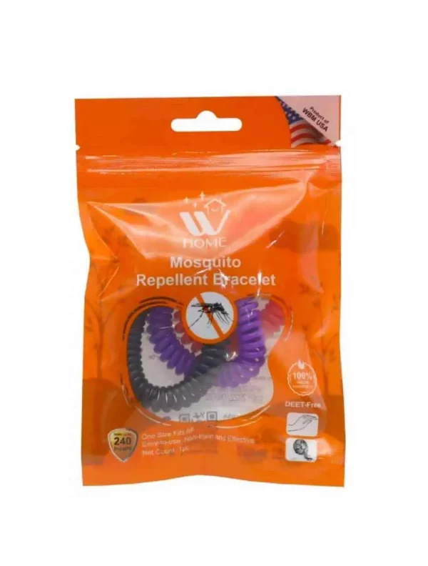 WBM Mosquito Repellent Bracelet BlackGreenRedYellow Assorted Pcs DFG
