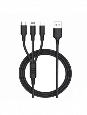 WBM Smart In USB Metal Braied Charging Cable Unit UC