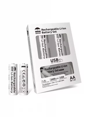 WBM Smart Rechargeable Li Ion Battery Set Pcs WP
