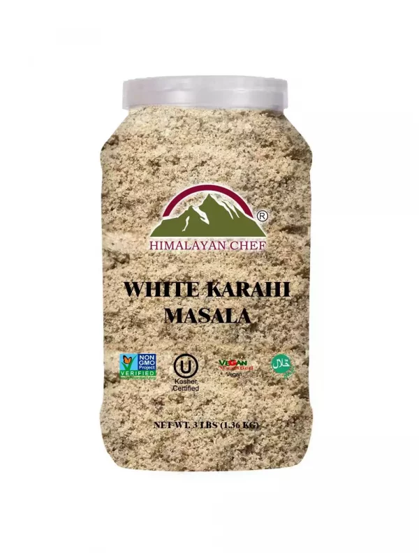 White Karahi Masala Large Plastic Jar lbs A