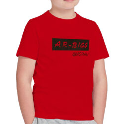 boy s ar bigs printed red tee shirt side