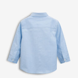 boy s sky blue solid casual shirt back