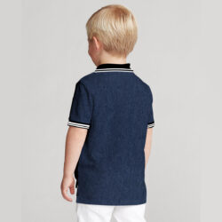 boy s tripping collar elite polo shirt back