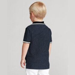 boy s tripping collar elite polo shirt back