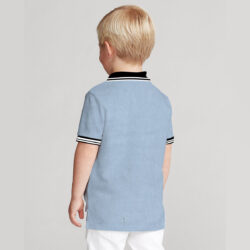 boy s tripping collar elite polo shirt back