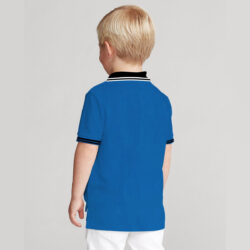 boy s tripping collar elite polo shirt back