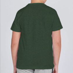 boy s unique printed green tee shirt back