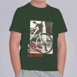 boy s unique printed green tee shirt side