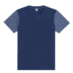 branded contrast sleeves exclusive tee shirt front