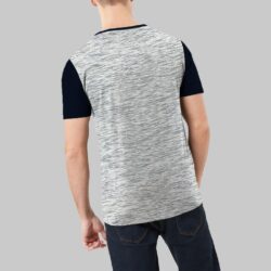 contrast fashion combo tee shirt back