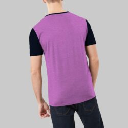 contrast fashion combo tee shirt back