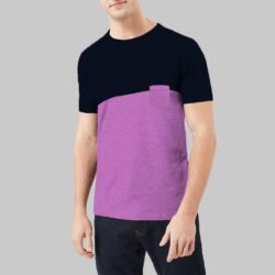contrast fashion combo tee shirt side