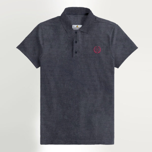 hg exclusive self pattern emb polo shirt front