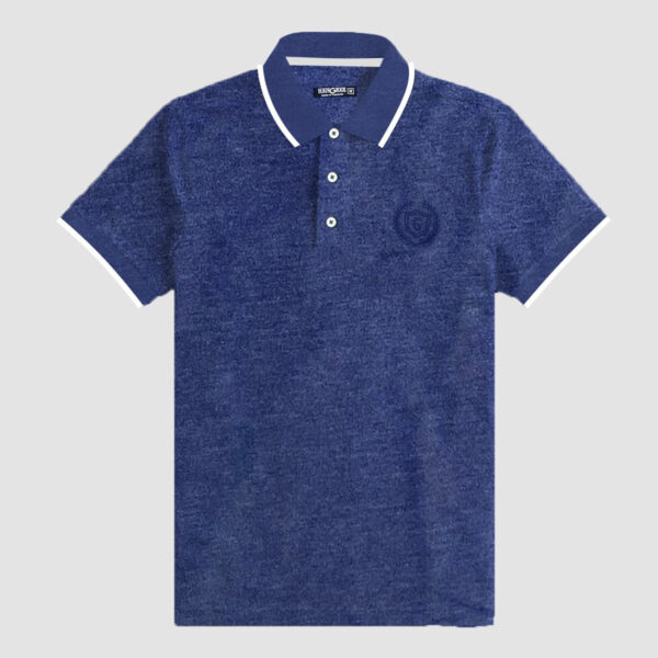hg signature tripping collar polo shirt front