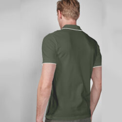 jrdno tripping collar three panel excutive polo shirt back