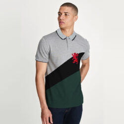 jrdno tripping collar three panel excutive polo shirt side