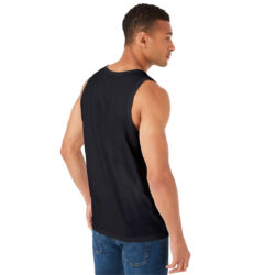 pack of black cotton vest back