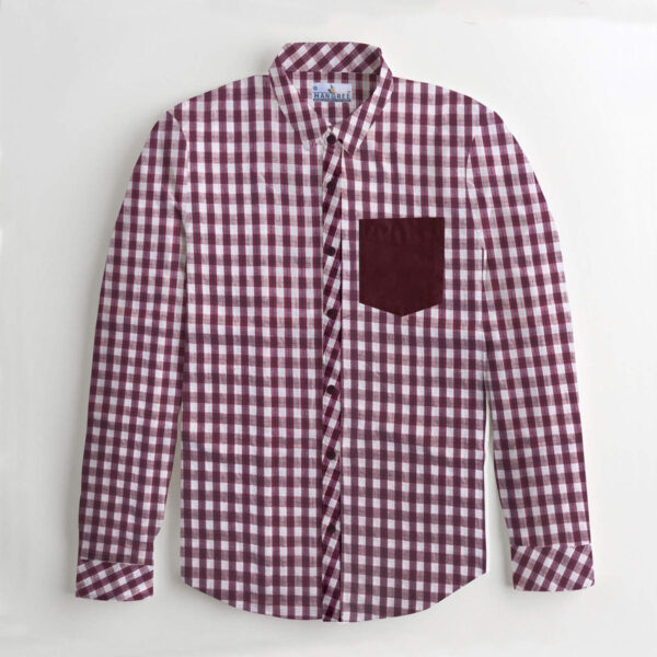 stylish contrast fashion casual shirt front