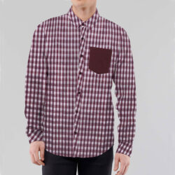stylish contrast fashion casual shirt side