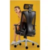 Executive chair with adjustable Lumbar support a