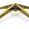 Golden Aluminum Base with Heavy Duty mute wheels a