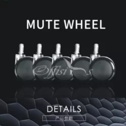 Golden Aluminum Base with Heavy Duty mute wheels d