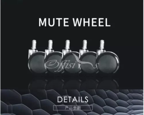 Golden Aluminum Base with Heavy Duty mute wheels d