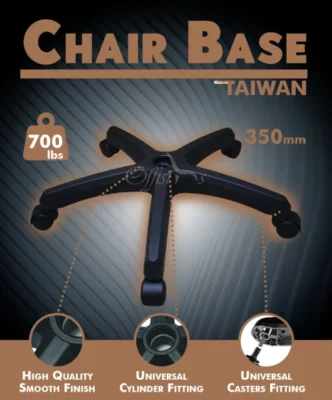 HD Chair base with casters mm mm mm Made in Taiwan b