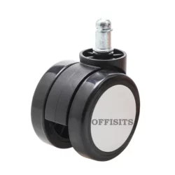 Twin wheels PU casters For Revolving chair mm b