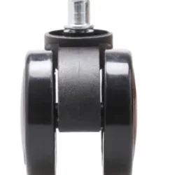 Twin wheels PU casters For Revolving chair mm d