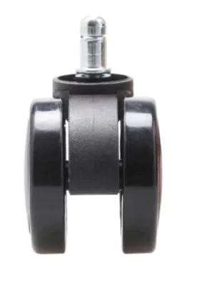 Twin wheels PU casters For Revolving chair mm d