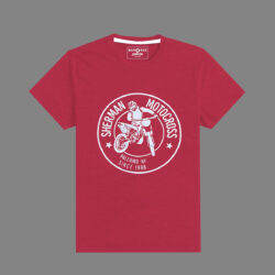 boys exclusive red motor bike printed tee shirt b