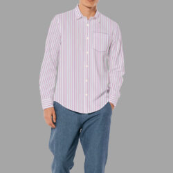 brazilian lining french collar semi casual shirt b