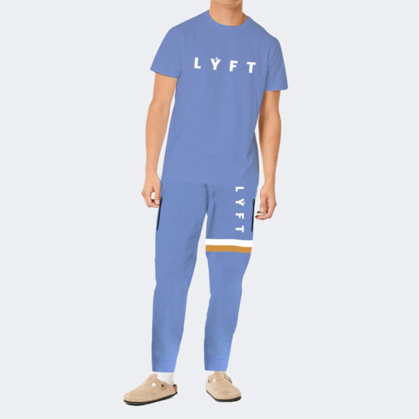 lyft printed light blue summer tracksuit a