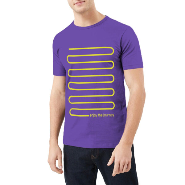 printed enjoy the journey purple tee shirt b