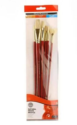 Daler Rowney High Quality Bristle Hair Brush Set Of