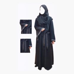 ladies abbaya side dori maxi