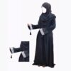 ladies embroidery stone abaya with stoller