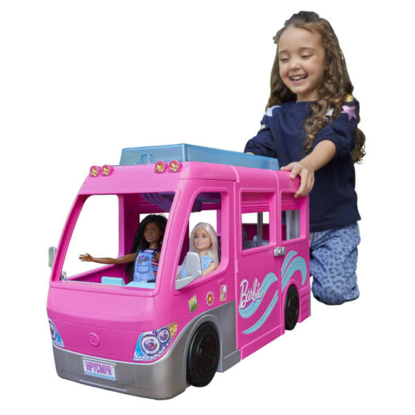 d barbie dreamcamper toy playset hcd