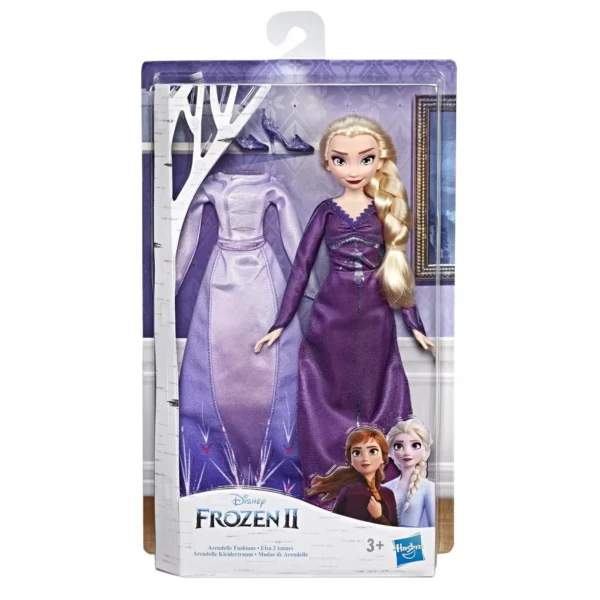 disney frozen ii arendelle fashions elsa fashion doll with two outfits ()